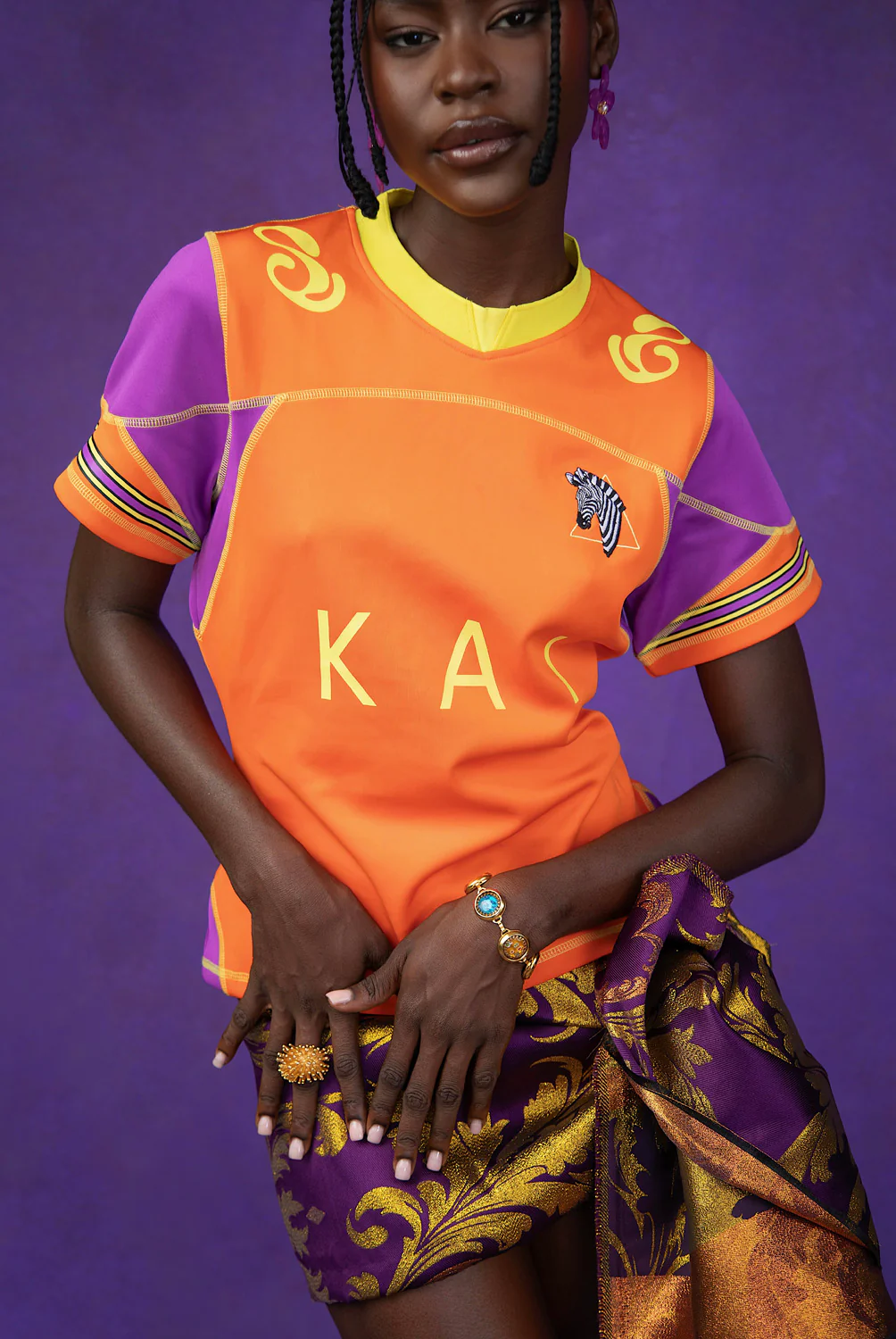 Kaida Football Jersey - Orange - Image 3